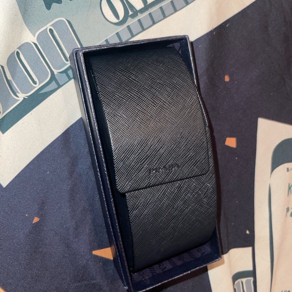 Prada Men's Rectangle Acetate Logo Sunglasses - Picture 5 of 5